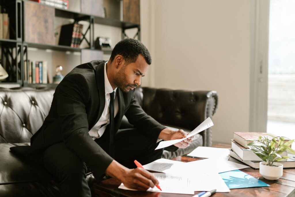 CFA exam study tips for working professionals - candidate studying at desk after work
